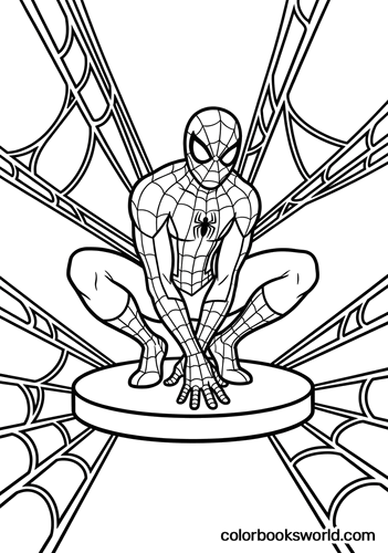 Spider-Man Crouching Pose